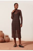 Vestido Segunda Pele Estampa Refúgio