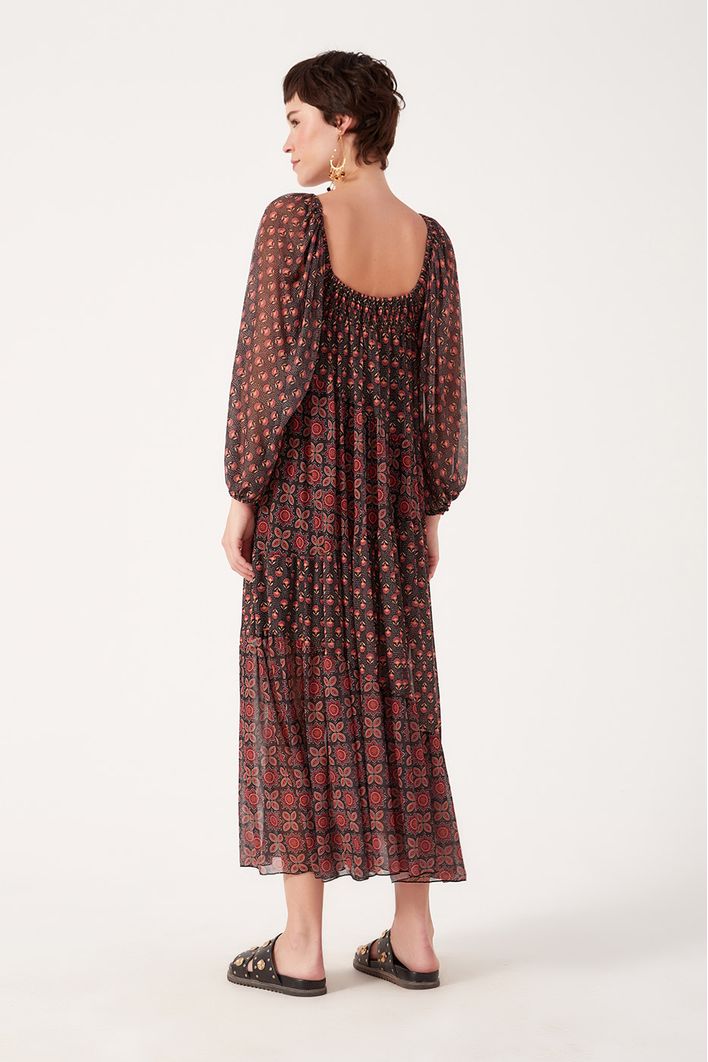 Vestido Estampa Mix Refúgio