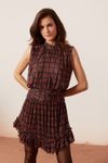 Vestido Tule Estampa Refúgio