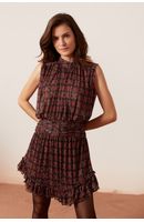 Vestido Tule Estampa Refúgio