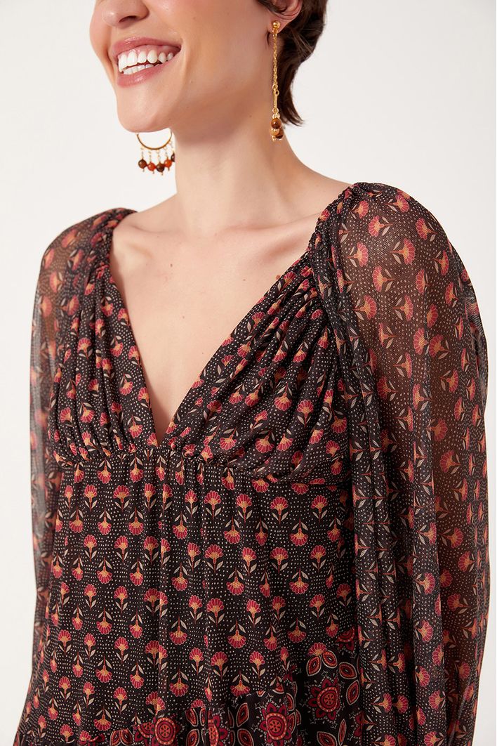 Vestido Estampa Mix Refúgio