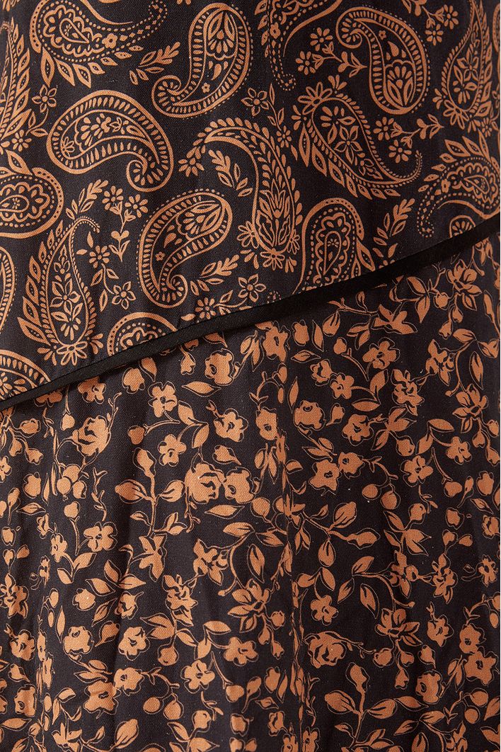 Vestido Longo Linho Estampa Bonança