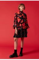 Vestido Curto Estampa Happy