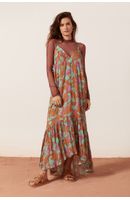 Vestido Lurex Longuette Est Art Nouveau