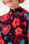 Vestido Curto Estampa Happy