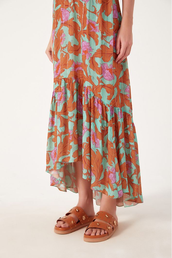 Vestido Lurex Longuette Est Art Nouveau