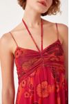Vestido Tule Estampa Retrô