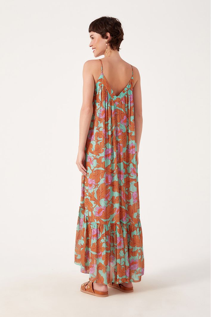 Vestido Lurex Longuette Est Art Nouveau