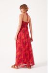 Vestido Tule Estampa Retrô