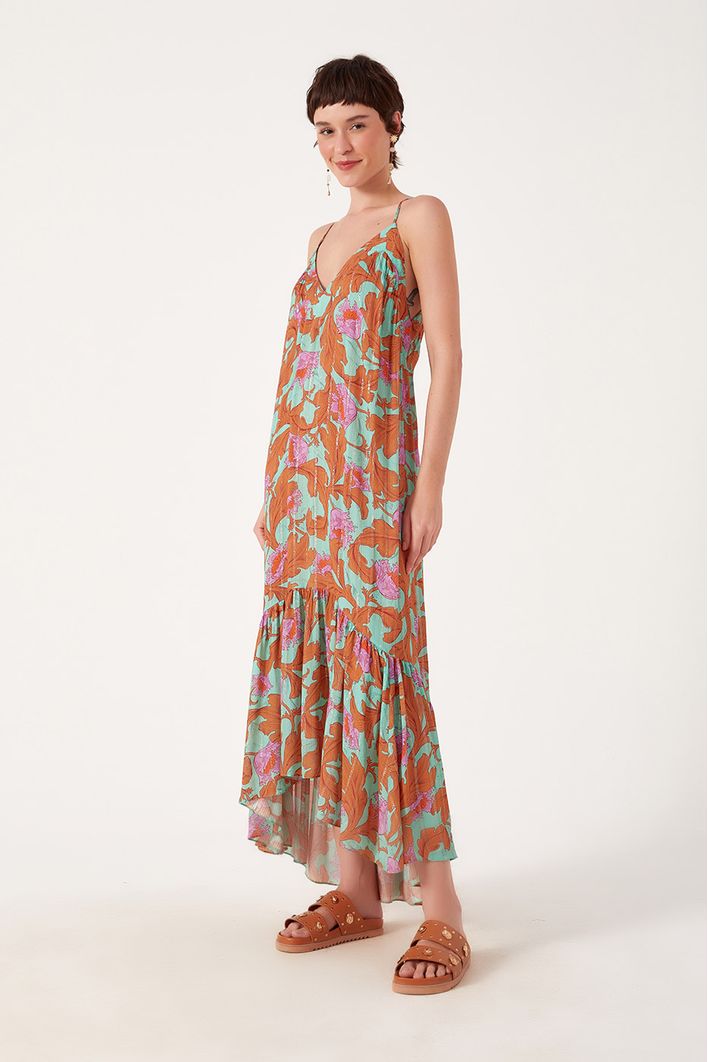 Vestido Lurex Longuette Est Art Nouveau
