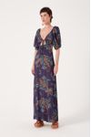 Vestido Longo Estampa Blatt