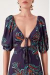 Vestido Longo Estampa Blatt