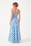Vestido Cropped Estampa Quadradinhos