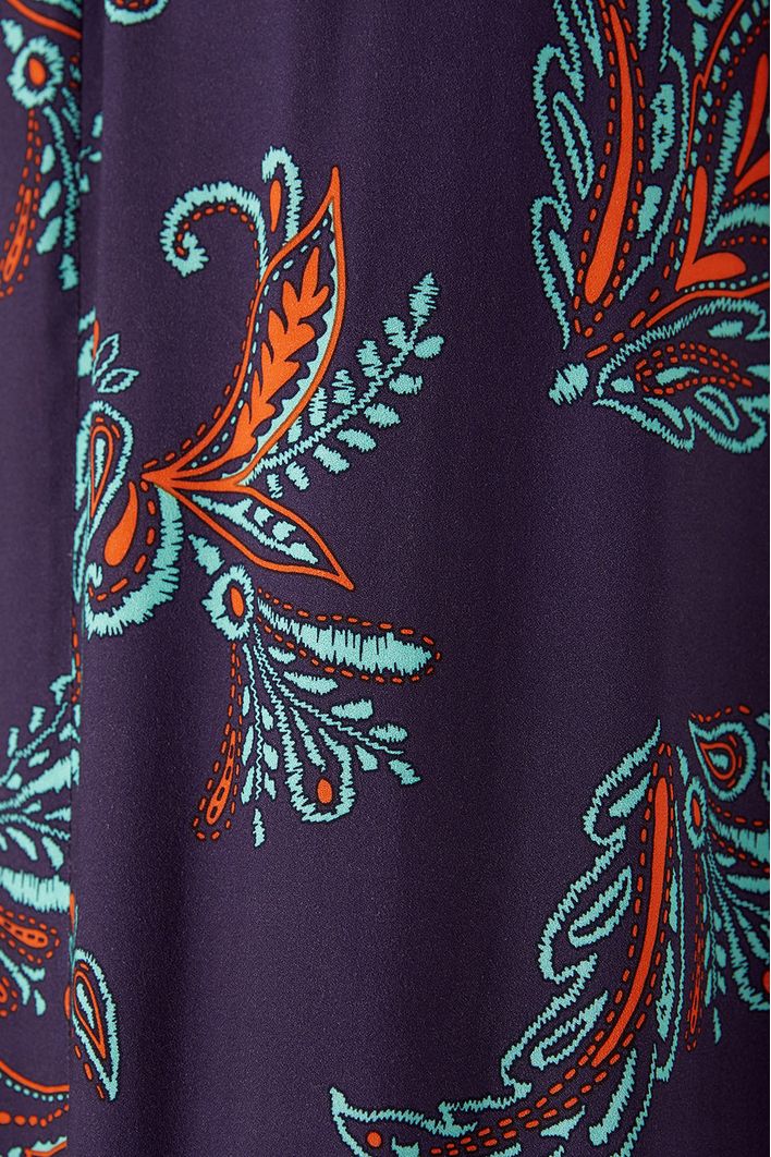 Vestido Longo Estampa Blatt