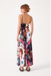 Vestido Transpassado Estampa Lenço Tigre