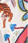 Vestido Transpassado Estampa Lenço Tigre