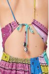 Vestido Longo Estampa Patch Bandana