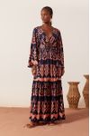 Vestido Longo Estampa Boemia