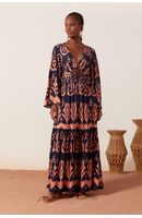 Vestido Longo Estampa Boemia