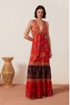 Vestido Longo Estampa Dona Flor