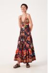 Vestido Longo Algodão Estampa Saudade