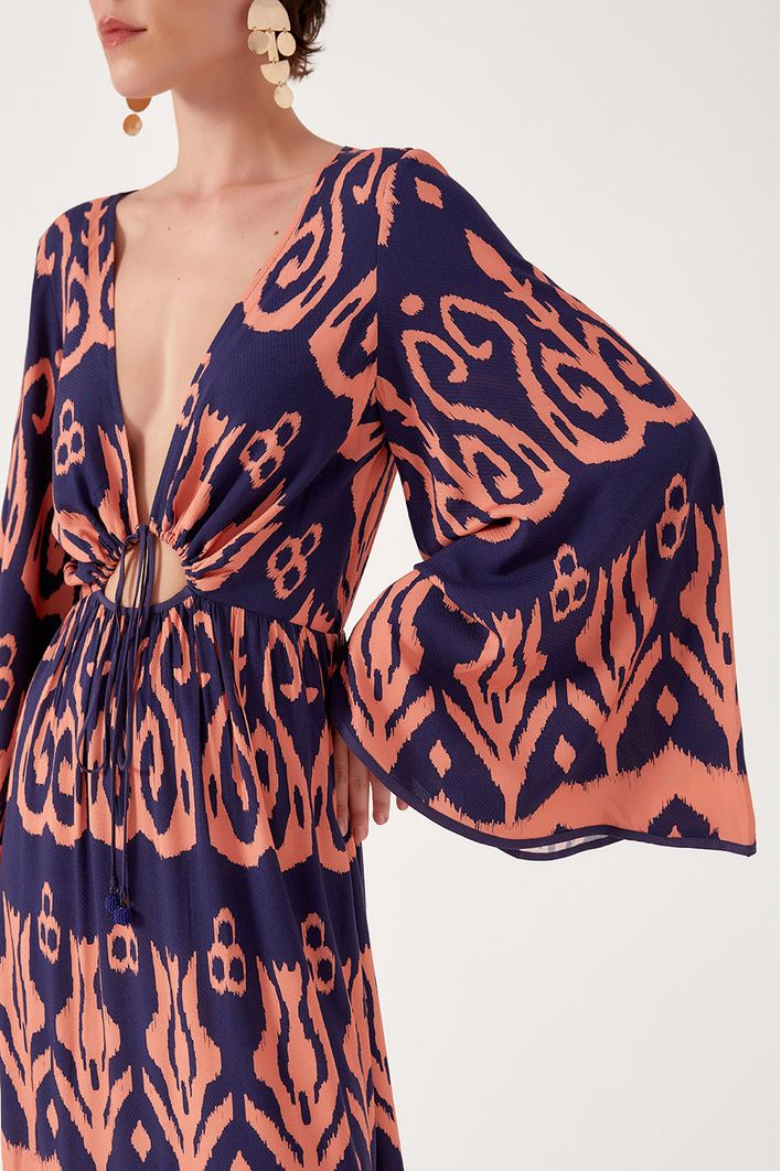 Vestido Longo Estampa Boemia