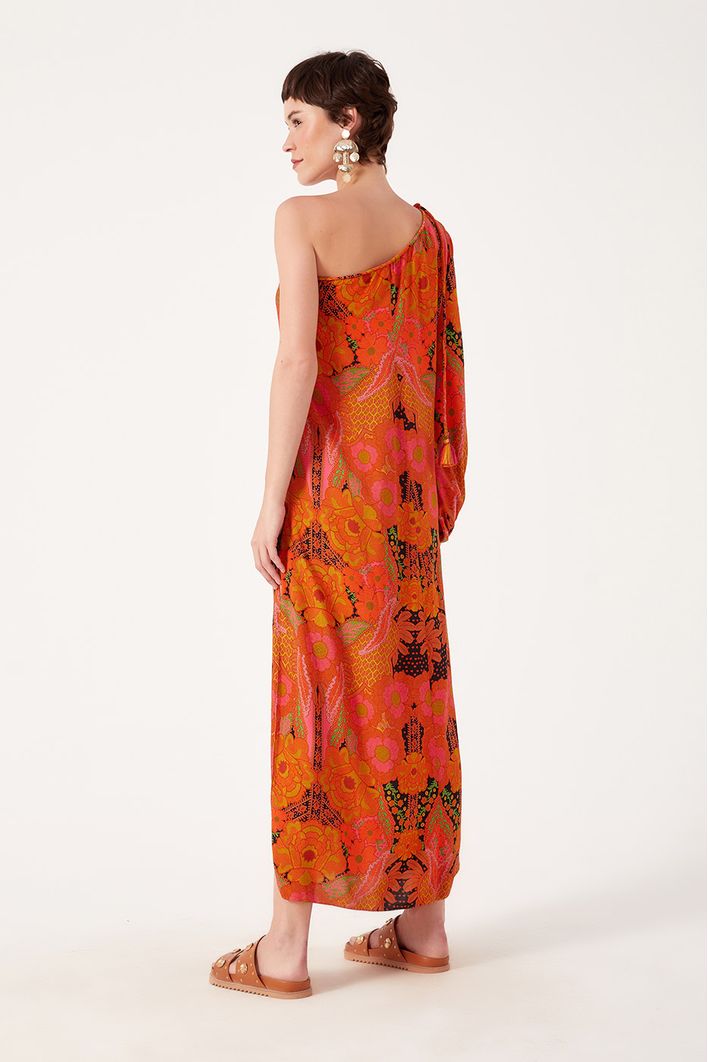 Vestido Longo Detalhe Corda Est Nolita