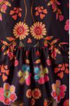 Vestido Longo Algodão Estampa Saudade