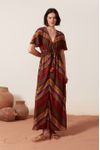 Vestido Cropped Estampa Tricot