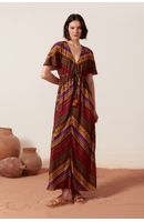 Vestido Cropped Estampa Tricot