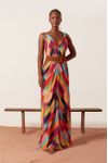 Vestido Longo Estampa Degrade