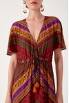 Vestido Cropped Estampa Tricot