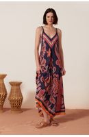 Vestido Longo Estampa Barne