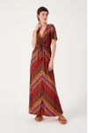 Vestido Cropped Estampa Tricot