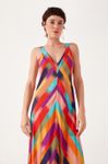 Vestido Longo Estampa Degrade