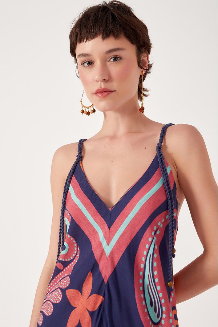 Vestido Longo Estampa Barne