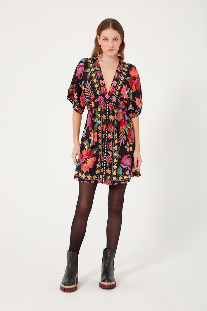 Vestido Estampa Frida
