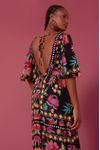 Vestido Longo Estampa Frida