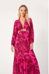 Vestido Longo Estampa Valente