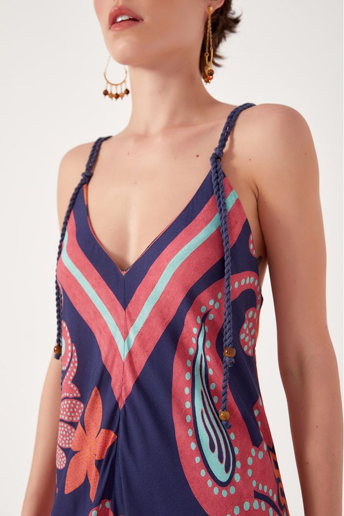 Vestido Longo Estampa Barne
