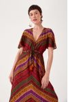 Vestido Cropped Estampa Tricot