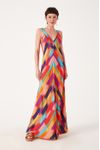 Vestido Longo Estampa Degrade