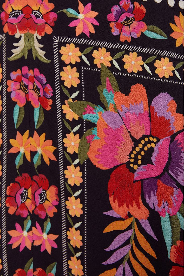 Vestido Longo Estampa Frida