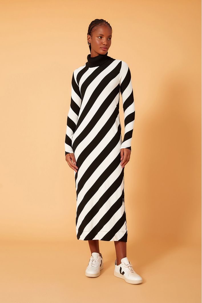 Vestido Estampa Listra