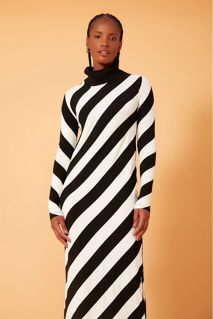 Vestido Estampa Listra