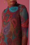 Vestido Segunda Pele Estampa Patchbo