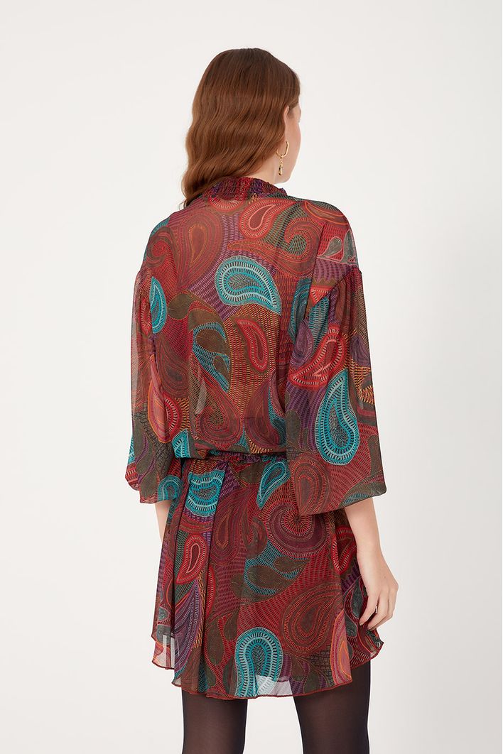 Vestido Bata Estampa Patchbo