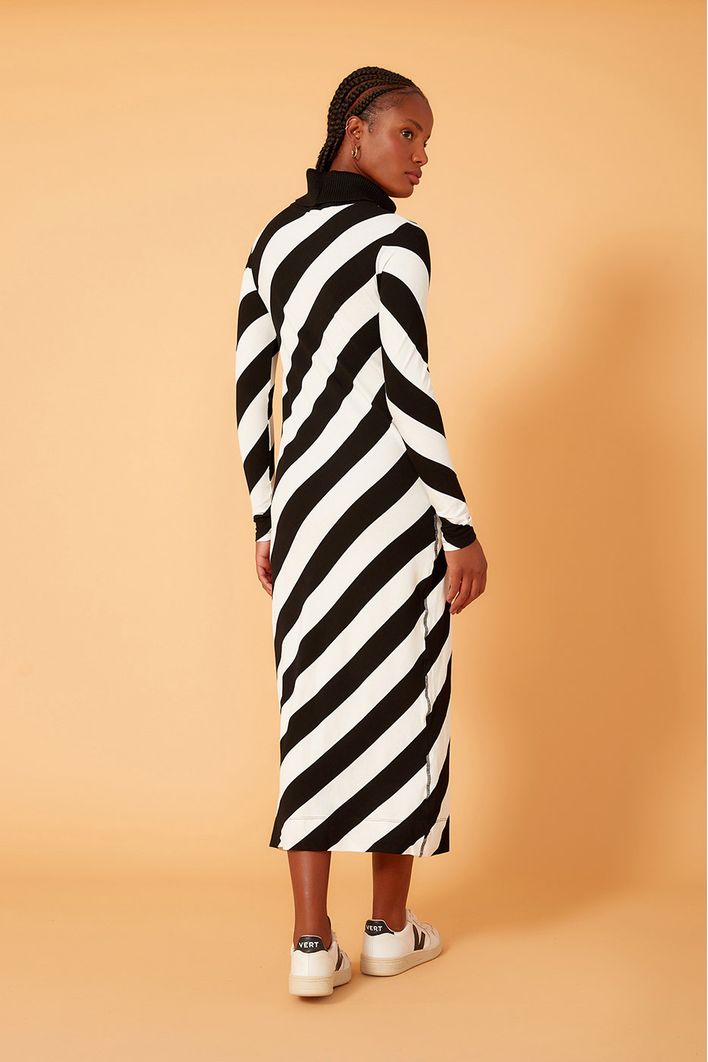 Vestido Estampa Listra