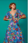 Vestido Cropped Estampa Jardineira