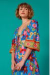 Vestido Cropped Estampa Jardineira